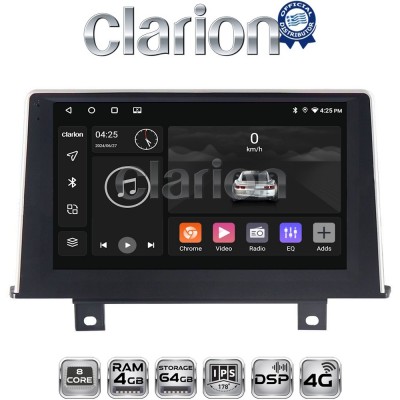 CLARION GL72175 Οθόνη OEM Multimedia Αυτοκινήτου για BMW Σειρά 1 (F20-F21) 2011 > 2016 με εργοστασιακό σύστημα NBT (CarPlay/AndroidAuto/BT/GPS/WIFI/GPRS)