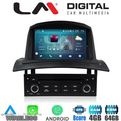 LM Digital - LM C8138 GPS Οθόνη OEM Multimedia Αυτοκινήτου για RENAULT Megane2 2002-2008 (CarPlay/AndroidAuto/BT/GPS/WIFI/GPRS)