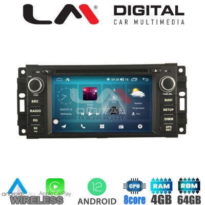 LM Digital - LM C8202 GPS Οθόνη OEM Multimedia Αυτοκινήτου για Crysler & JEEP 2005>2011 (CarPlay/AndroidAuto/BT/GPS/WIFI/GPRS)