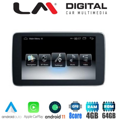 LM Digital - LM G509M9 RO Οθόνη OEM Multimedia Αυτοκινήτου για MERCEDES A CLASS (W176),CLA (C117),GLA (X156), G CLASS (W460) 2015 > 2017 (CarPlay/AndroidAuto/BT/GPS/WIFI/GPRS)