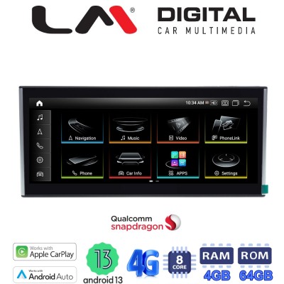LM Digital - LM JFK310 LOW Οθόνη OEM Multimedia Αυτοκινήτου για AUDI A4/A5 2009 > 2015 (CarPlay/AndroidAuto/BT/GPS/WIFI/GPRS)