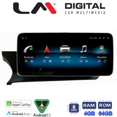 LM Digital - LM KH4 824 NTG40 Οθόνη OEM Multimedia Αυτοκινήτου για Mercedes C Class (W204) 2007 > 2011 (CarPlay/AndroidAuto/BT/GPS/WIFI/GPRS)