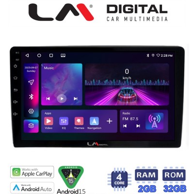 LM Digital - LM ZA4238 GPS Οθόνη OEM Multimedia Αυτοκινήτου για Ford Focus 07 > 11 - Mondeo 07 > 14 – Galaxy 07 > 14 – S-Max 08 > 14 (CarPlay/AndroidAuto/BT/GPS/WIFI/GPRS)