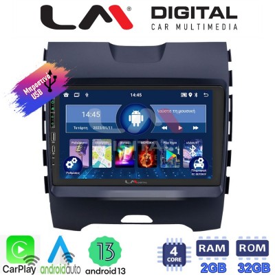 LM Digital - LM ZA4248 GPS Οθόνη OEM Multimedia Αυτοκινήτου για Ford Edge 2016 > (CarPlay/AndroidAuto/BT/GPS/WIFI/GPRS)