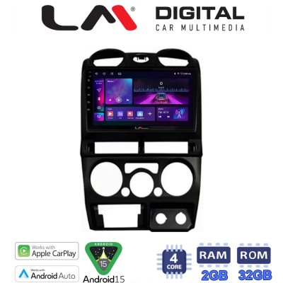 LM Digital - LM ZA4425B GPS Οθόνη OEM Multimedia Αυτοκινήτου για Isuzu D-Max 2008 > 2012 (CarPlay/AndroidAuto/BT/GPS/WIFI/GPRS)