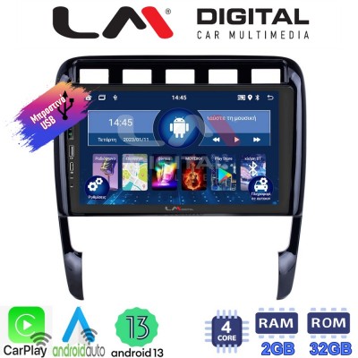 LM Digital - LM ZA4443 GPS Οθόνη OEM Multimedia Αυτοκινήτου για PORSCHE CAYENNE 2002>2011 (CarPlay/AndroidAuto/BT/GPS/WIFI/GPRS)