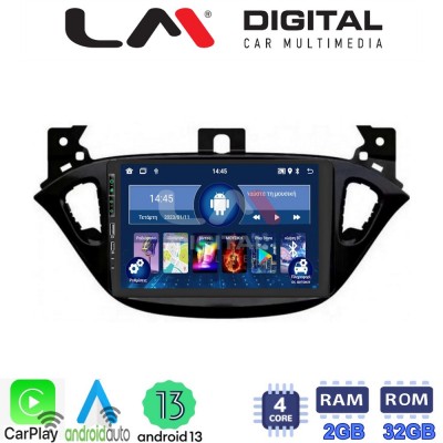 LM Digital - LM ZA4521 GPS Οθόνη OEM Multimedia Αυτοκινήτου για Opel Corsa E 2015 > 2018 (CarPlay/AndroidAuto/BT/GPS/WIFI/GPRS)