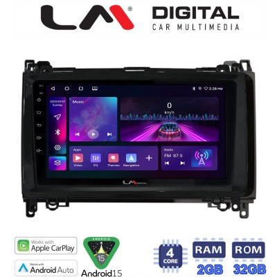 LM Digital - LM ZA4668 GPS Οθόνη OEM Multimedia Αυτοκινήτου για MERCEDES A(W169),B(W245) - SPRINTER - VITO   (CarPlay/AndroidAuto/BT/GPS/WIFI/GPRS)