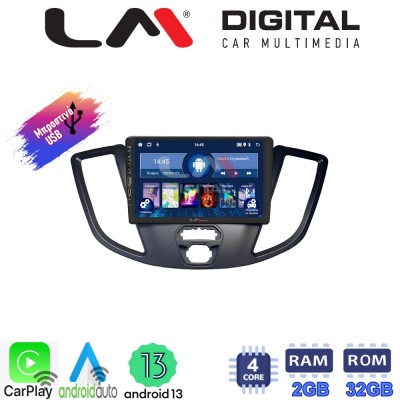 LM Digital - LM ZA4758 GPS Οθόνη OEM Multimedia Αυτοκινήτου για Ford Transit 2013 > 2018 (CarPlay/AndroidAuto/BT/GPS/WIFI/GPRS)