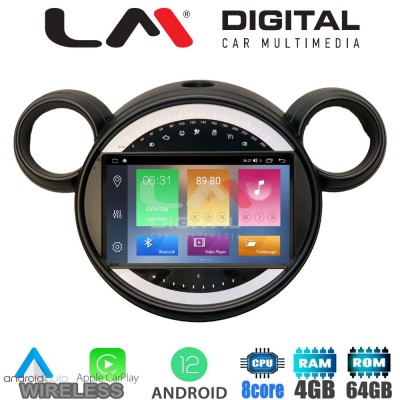 LM Digital - LM ZC8835 GPS Οθόνη OEM Multimedia Αυτοκινήτου για MINI Clubman '07>'14 & Countryman '10>'16 & Paceman '12>'16 & Cooper '07>'14 (CarPlay/AndroidAuto/BT/GPS/WIFI/GPRS)
