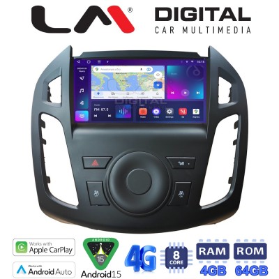 LM Digital - LM ZC8858B GPS Οθόνη OEM Multimedia Αυτοκινήτου για Ford Transit Connect 2013 > 2017 (CarPlay/AndroidAuto/BT/GPS/WIFI/GPRS)