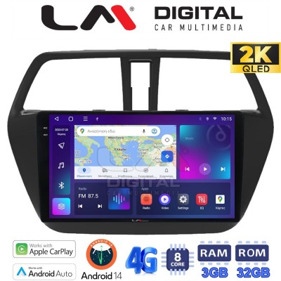 LM Digital - LM ZD8337 GPS Οθόνη OEM Multimedia Αυτοκινήτου για SUZUKI SX4 SCROSS 2014> (CarPlay/AndroidAuto/BT/GPS/WIFI/GPRS)