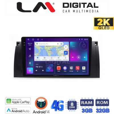 LM Digital - LM ZD8395 GPS Οθόνη OEM Multimedia Αυτοκινήτου για BMW S5-S7-X5 (E38-E39-E59) 1998 2003 (CarPlay/AndroidAuto/BT/GPS/WIFI/GPRS)