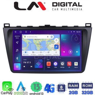 LM Digital - LM ZE8012 GPS Οθόνη OEM Multimedia Αυτοκινήτου για Mazda 6 2008 > 2012 (CarPlay/AndroidAuto/BT/GPS/WIFI/GPRS)