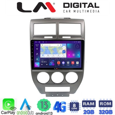 LM Digital - LM ZE8251 GPS Οθόνη OEM Multimedia Αυτοκινήτου για JEEP COMPASS 2007>2011 (CarPlay/AndroidAuto/BT/GPS/WIFI/GPRS)