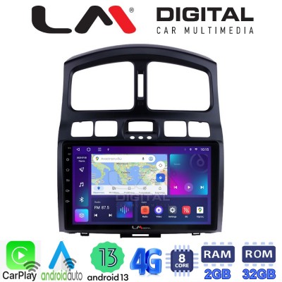 LM Digital - LM ZE8317 GPS Οθόνη OEM Multimedia Αυτοκινήτου για Hyundai Santa Fe 2000 > 2006 (CarPlay/AndroidAuto/BT/GPS/WIFI/GPRS)