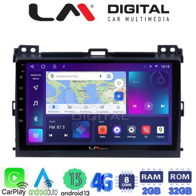 LM Digital - LM ZE8384 GPS Οθόνη OEM Multimedia Αυτοκινήτου για TOYOTA LANDCRUISER J100 2003>2009   (CarPlay/AndroidAuto/BT/GPS/WIFI/GPRS)