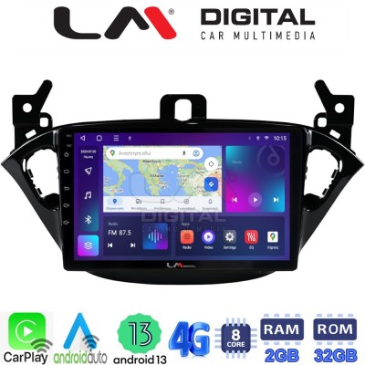 LM Digital - LM ZE8521 GPS Οθόνη OEM Multimedia Αυτοκινήτου για Opel Corsa E 2015 > 2018 (CarPlay/AndroidAuto/BT/GPS/WIFI/GPRS)