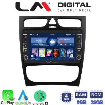 LM Digital - LM ZG4171 GPS Οθόνη OEM Multimedia Αυτοκινήτου για MERCEDES C (W203) - CLK (W208) (CarPlay/AndroidAuto/BT/GPS/WIFI/GPRS)
