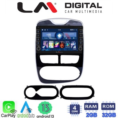 LM Digital - LM ZG4320 GPS Οθόνη OEM Multimedia Αυτοκινήτου για RENAULT CLIO 2012 > 2015  (CarPlay/AndroidAuto/BT/GPS/WIFI/GPRS)
