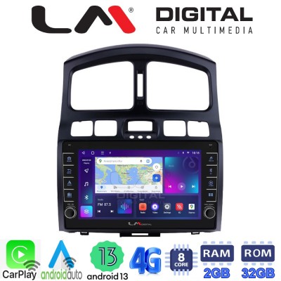 LM Digital - LM ZG8317 GPS Οθόνη OEM Multimedia Αυτοκινήτου για Hyundai Santa Fe 2000 > 2006 (CarPlay/AndroidAuto/BT/GPS/WIFI/GPRS)