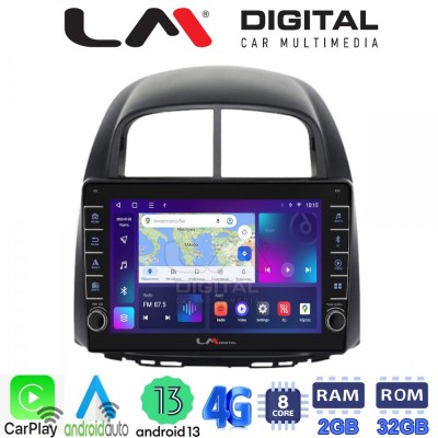 LM Digital - LM ZG8565 GPS Οθόνη OEM Multimedia Αυτοκινήτου για  Sirion 2005 > 2010 & Justy 2007 > 2010 (CarPlay/AndroidAuto/BT/GPS/WIFI/GPRS)