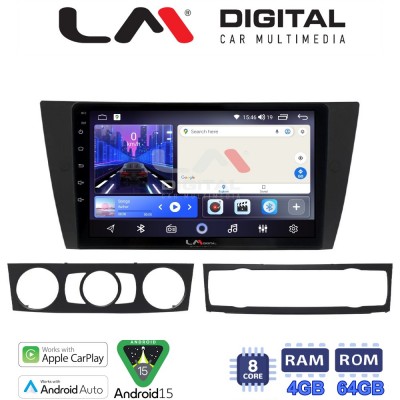 LM Digital - LM ZK8095 GPS Οθόνη OEM Multimedia Αυτοκινήτου για BMW σειρά 3 (E90-91-92-93) 2005-2012 (CarPlay/AndroidAuto/BT/GPS/WIFI)