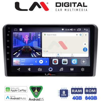 LM Digital - LM ZK8403 GPS Οθόνη OEM Multimedia Αυτοκινήτου για Ford Transit/Tourneo > 2018 (CarPlay/AndroidAuto/BT/GPS/WIFI)