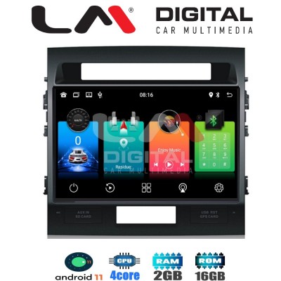 LM Digital - LM ZL4383 GPS Οθόνη OEM Multimedia Αυτοκινήτου για TOYOTA LANDCRUISER 2008>2015   (BT/GPS/WIFI)