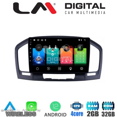 LM Digital - LM ZN4114 GPS Οθόνη OEM Multimedia Αυτοκινήτου για OPEL INSIGNIA 2007-2013 (CarPlay/AndroidAuto/BT/GPS/WIFI/GPRS)