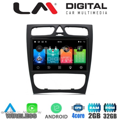 LM Digital - LM ZN4171 GPS Οθόνη OEM Multimedia Αυτοκινήτου για MERCEDES C (W203) - CLK (W208) (CarPlay/AndroidAuto/BT/GPS/WIFI/GPRS)