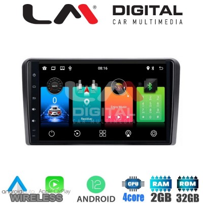 LM Digital - LM ZN4190 GPS Οθόνη OEM Multimedia Αυτοκινήτου για PEUGEOT 308 2013> (CarPlay/AndroidAuto/BT/GPS/WIFI/GPRS)
