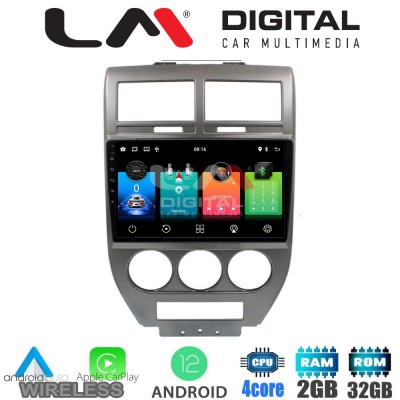 LM Digital - LM ZN4251 GPS Οθόνη OEM Multimedia Αυτοκινήτου για JEEP COMPASS 2007>2011 (CarPlay/AndroidAuto/BT/GPS/WIFI/GPRS)