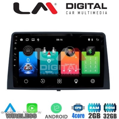 LM Digital - LM ZN4330 GPS Οθόνη OEM Multimedia Αυτοκινήτου για CITROEN BERLINGO - PEUGEOT PARTNER 2019> (CarPlay/AndroidAuto/BT/GPS/WIFI/GPRS)