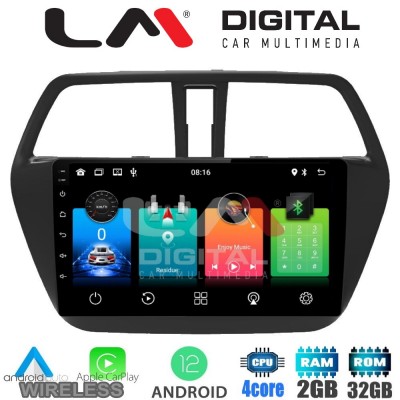 LM Digital - LM ZN4337 GPS Οθόνη OEM Multimedia Αυτοκινήτου για SUZUKI SX4 SCROSS 2014> (CarPlay/AndroidAuto/BT/GPS/WIFI/GPRS)