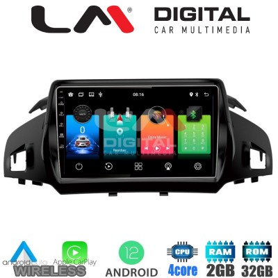 LM Digital - LM ZN4362 GPS Οθόνη OEM Multimedia Αυτοκινήτου για FORD KUGA 2013> & C-MAX 2011> (CarPlay/AndroidAuto/BT/GPS/WIFI/GPRS)