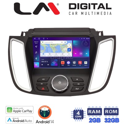 LM Digital - LM ZN4362D GPS Οθόνη OEM Multimedia Αυτοκινήτου για FORD KUGA 2013 > 2019C-MAX 2011 > 2019 με NAVI (CarPlay/AndroidAuto/BT/GPS/WIFI/GPRS)