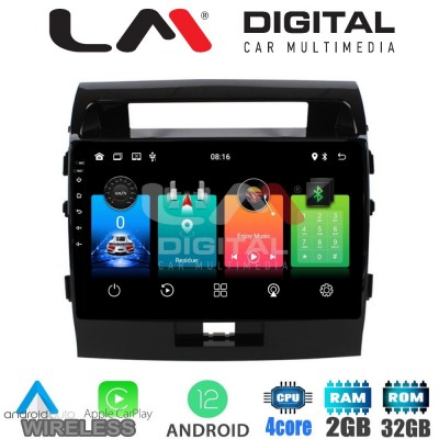 LM Digital - LM ZN4383 GPS Οθόνη OEM Multimedia Αυτοκινήτου για TOYOTA LANDCRUISER 2008>2015   (CarPlay/AndroidAuto/BT/GPS/WIFI/GPRS)