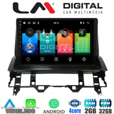 LM Digital - LM ZN4437 GPS Οθόνη OEM Multimedia Αυτοκινήτου για MAZDA 6 2002 > 2005 (CarPlay/AndroidAuto/BT/GPS/WIFI/GPRS)