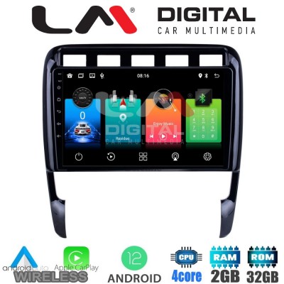 LM Digital - LM ZN4443 GPS Οθόνη OEM Multimedia Αυτοκινήτου για PORSCHE CAYENNE 2002>2011 (CarPlay/AndroidAuto/BT/GPS/WIFI/GPRS)