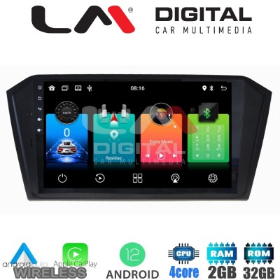 LM Digital - LM ZN4519 GPS Οθόνη OEM Multimedia Αυτοκινήτου για VW PASSAT 2015> (CarPlay/AndroidAuto/BT/GPS/WIFI/GPRS)