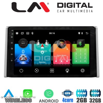 LM Digital - LM ZN4572 GPS Οθόνη OEM Multimedia Αυτοκινήτου για TOYOTA RAV 4  2019 >  (CarPlay/AndroidAuto/BT/GPS/WIFI/GPRS)