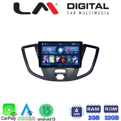 LM Digital - LM ZN4758 GPS Οθόνη OEM Multimedia Αυτοκινήτου για Ford Transit 2013 > 2018 (CarPlay/AndroidAuto/BT/GPS/WIFI/GPRS)