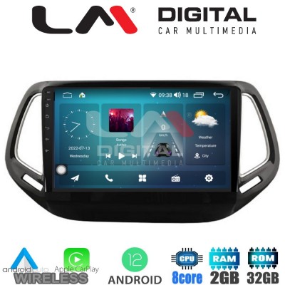 LM Digital - LM ZR8253 GPS Οθόνη OEM Multimedia Αυτοκινήτου για JEEP COMPASS 2017> (CarPlay/AndroidAuto/BT/GPS/WIFI/GPRS)