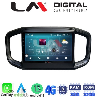 LM Digital - LM ZR8259 GPS Οθόνη OEM Multimedia Αυτοκινήτου για Fiat Strada 2021 >Προσοχή! Δείτε την φίσα του εργοστασιακού μηχανήματος και ενημερώστε το τεχνικό τμήμα πριν την παραγγελία. (CarPlay/AndroidAuto/BT/GPS/WIFI/GPRS)