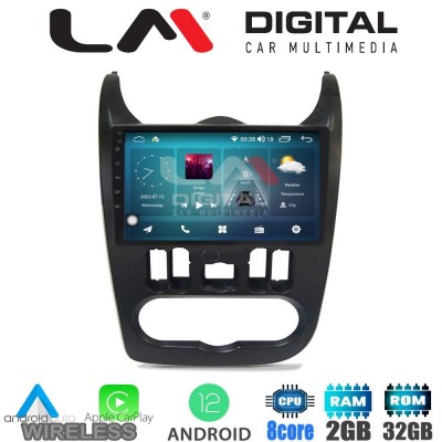 LM Digital - LM ZR8432B GPS Οθόνη OEM Multimedia Αυτοκινήτου για Dacia Duster 2006 > 2012 (CarPlay/AndroidAuto/BT/GPS/WIFI/GPRS)
