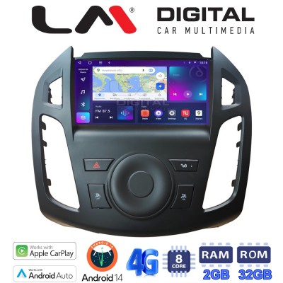 LM Digital - LM ZR8858B GPS Οθόνη OEM Multimedia Αυτοκινήτου για Ford Transit Connect 2013 > 2017 (CarPlay/AndroidAuto/BT/GPS/WIFI/GPRS)