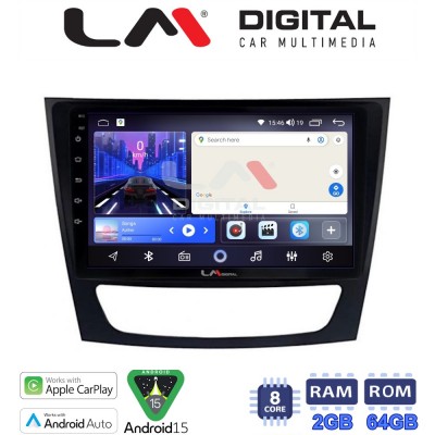 LM Digital - LM ZW8090 GPS Οθόνη OEM Multimedia Αυτοκινήτου για MERCEDES E class (W211)  (CarPlay/AndroidAuto/BT/GPS/WIFI)
