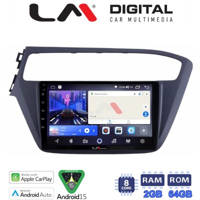LM Digital - LM ZW8226 GPS Οθόνη OEM Multimedia Αυτοκινήτου για Hyundai i20 2019> (CarPlay/AndroidAuto/BT/GPS/WIFI)