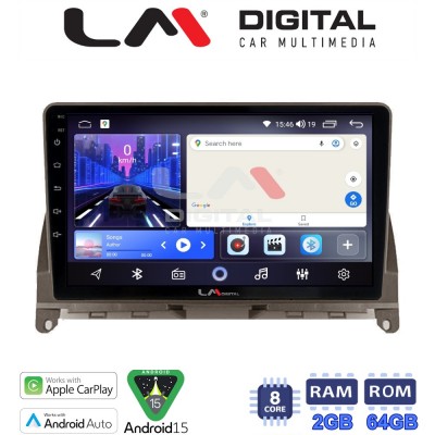 LM Digital - LM ZW8265BR GPS Οθόνη OEM Multimedia Αυτοκινήτου για Mercedes C Class W204 2007 > 2011 (CarPlay/AndroidAuto/BT/GPS/WIFI)
